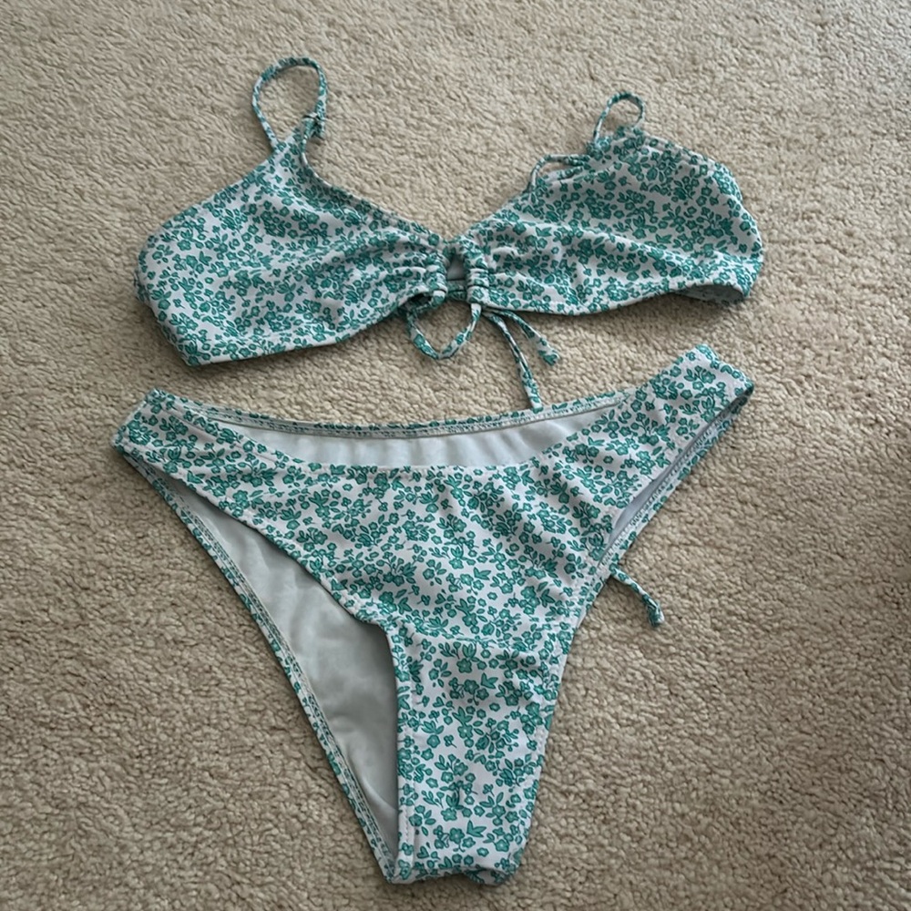 shein green bikini